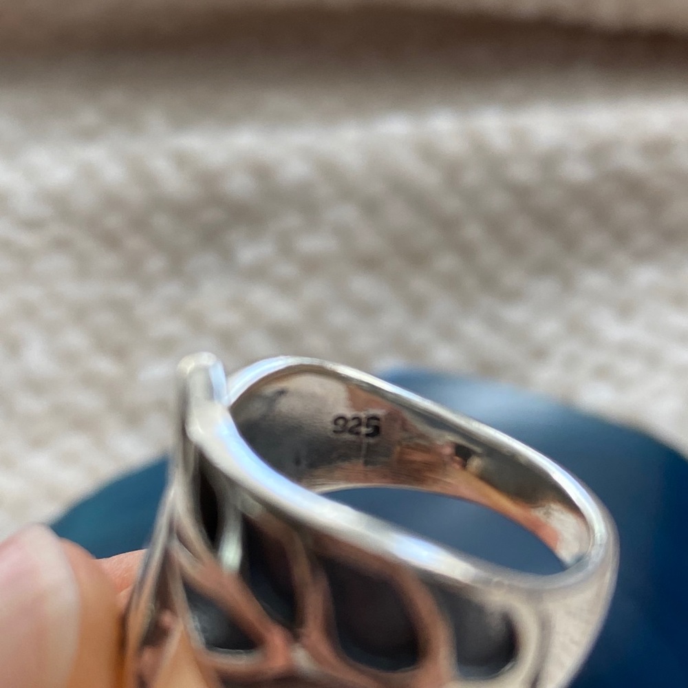 Intertwined Leaf Ring Sterling Silver - image 3